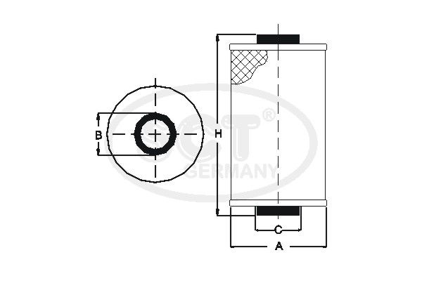 SCT GERMANY kuro filtras SC 7033